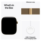 Apple Watch Series 12 46mm Radiant Gold Titanium GPS + Cellular Milanese (S/M)