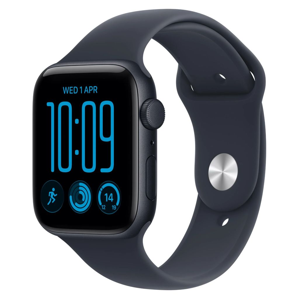 Apple Watch SE 3 44mm Midnight Aluminium Case GPS Navy Blue Sport Band (M/L)