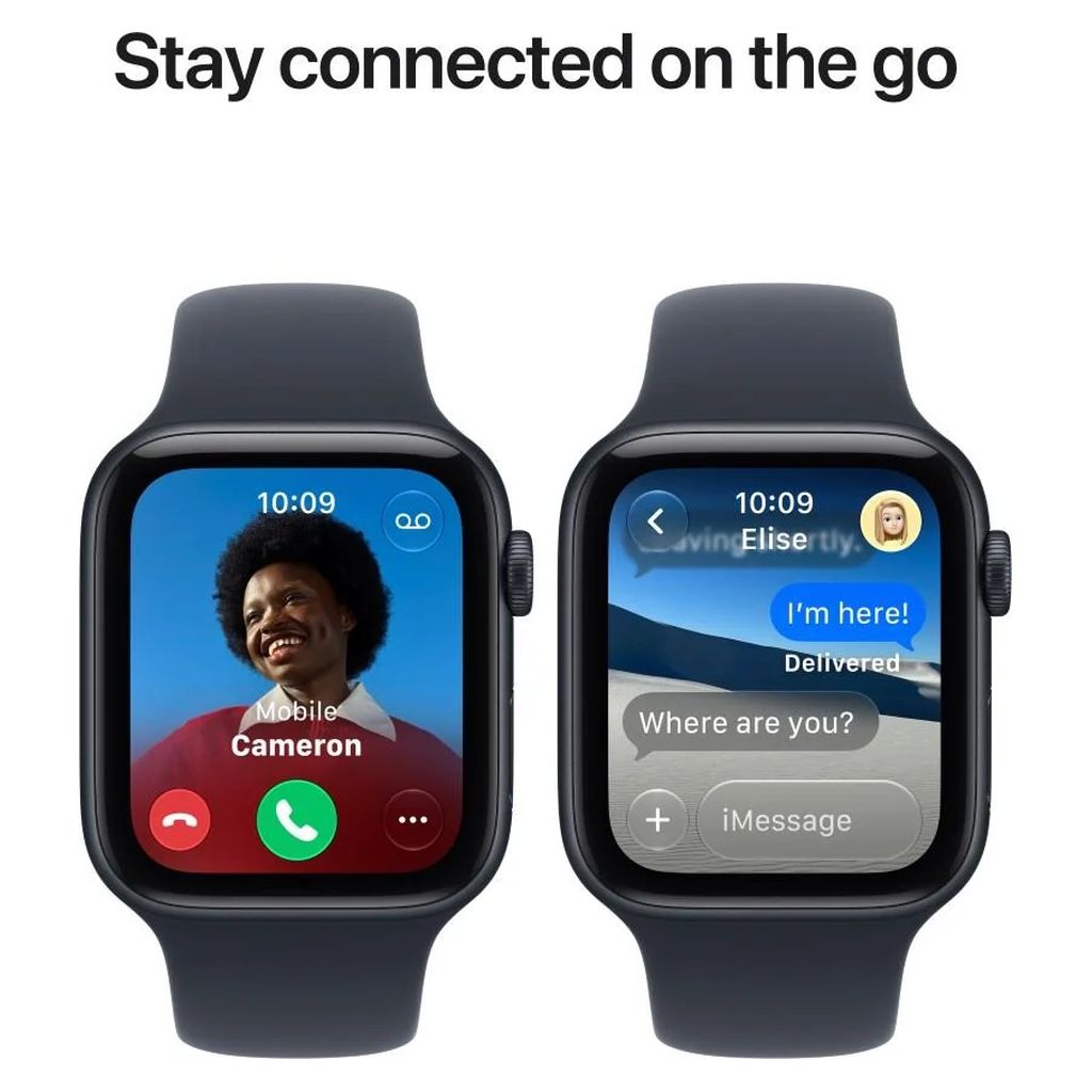 Apple Watch SE 3 44mm Midnight Aluminium Case GPS Navy Blue Sport Band (M/L)