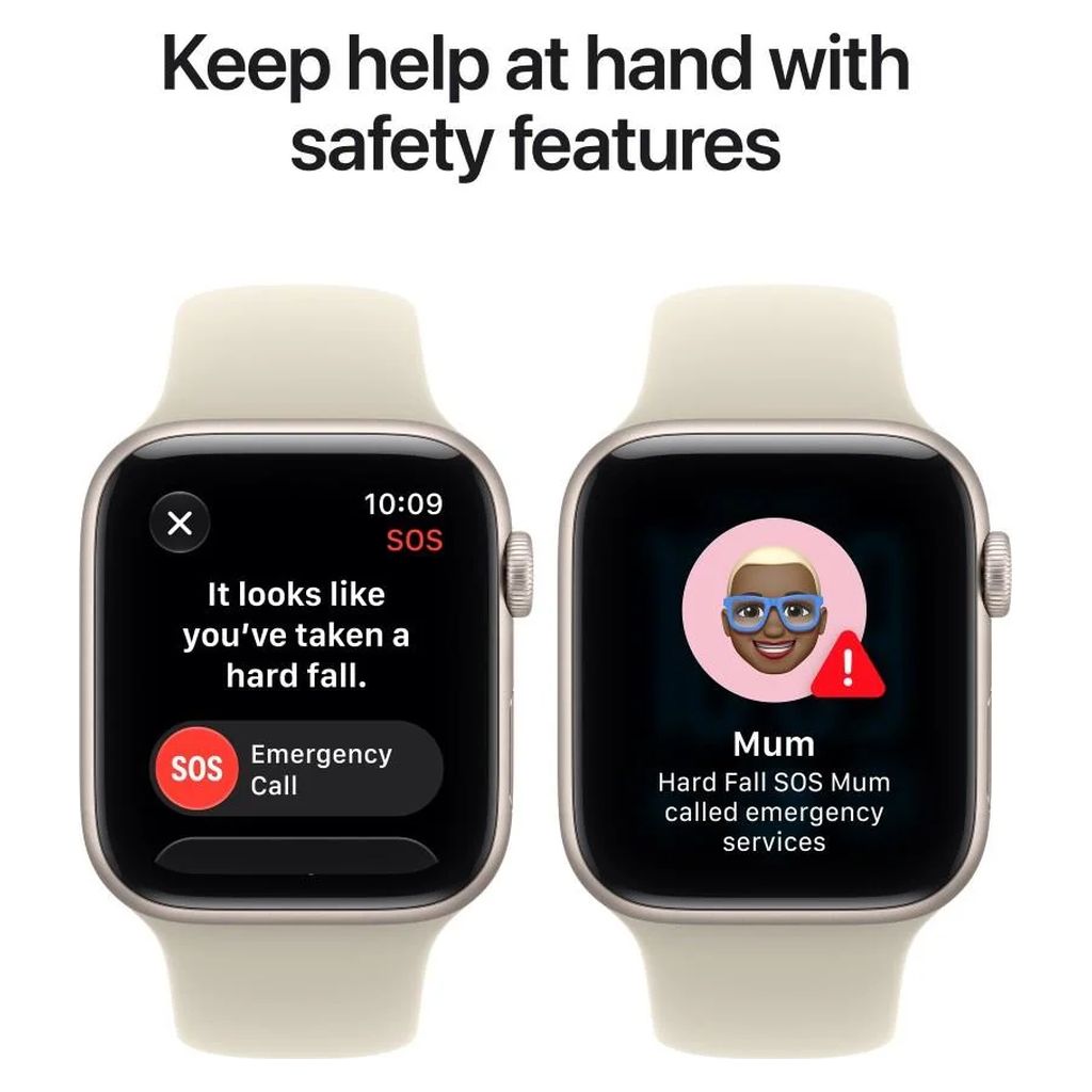 Apple Watch SE 3 44mm Midnight Aluminium Case GPS Navy Blue Sport Band (M/L)
