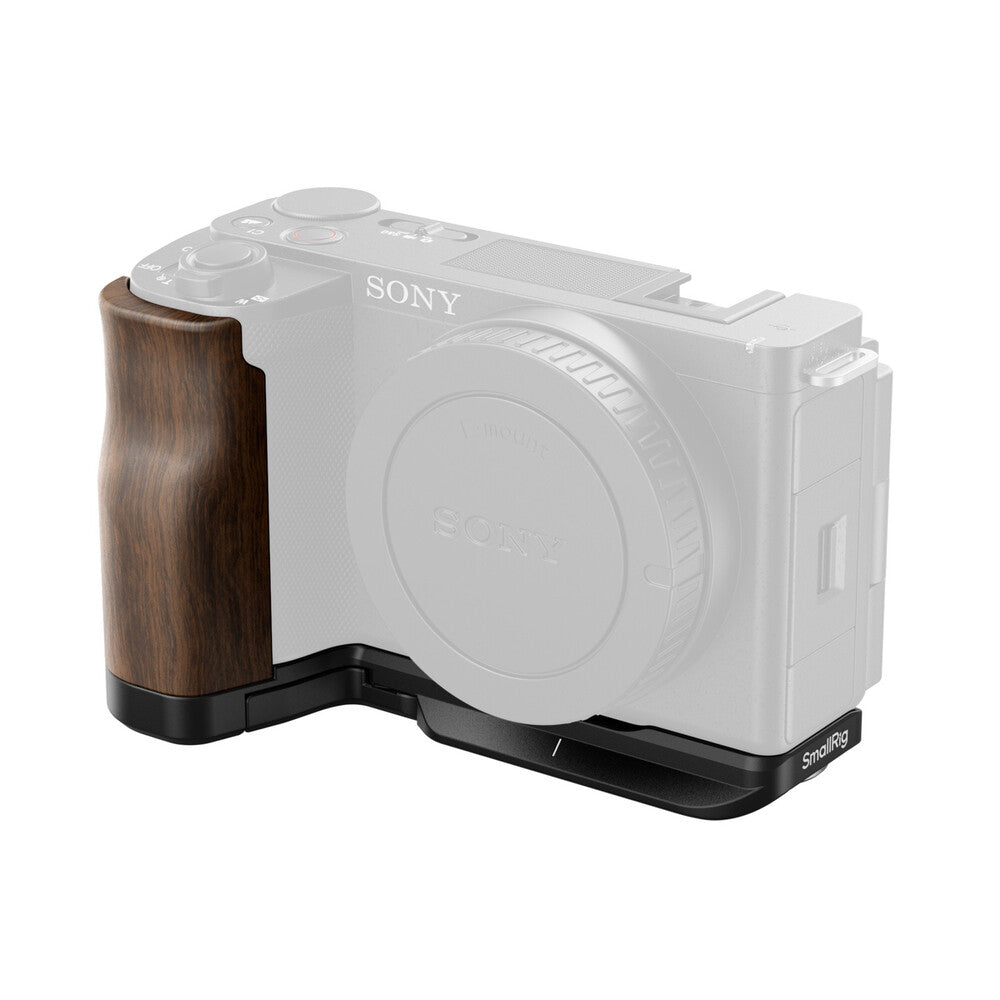 SmallRig L-Shape Mount Plate with Wooden Handle for Sony ZV-E10 II 4864 