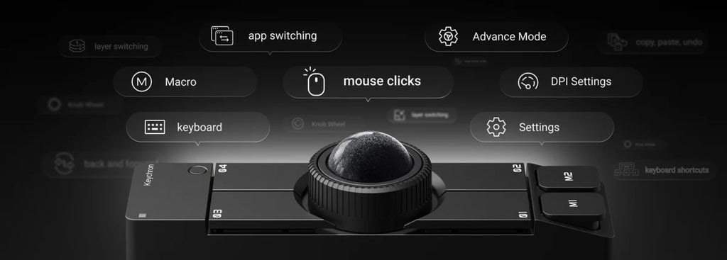 Keychron Nape Pro Wireless Trackball Mouse (Black)
