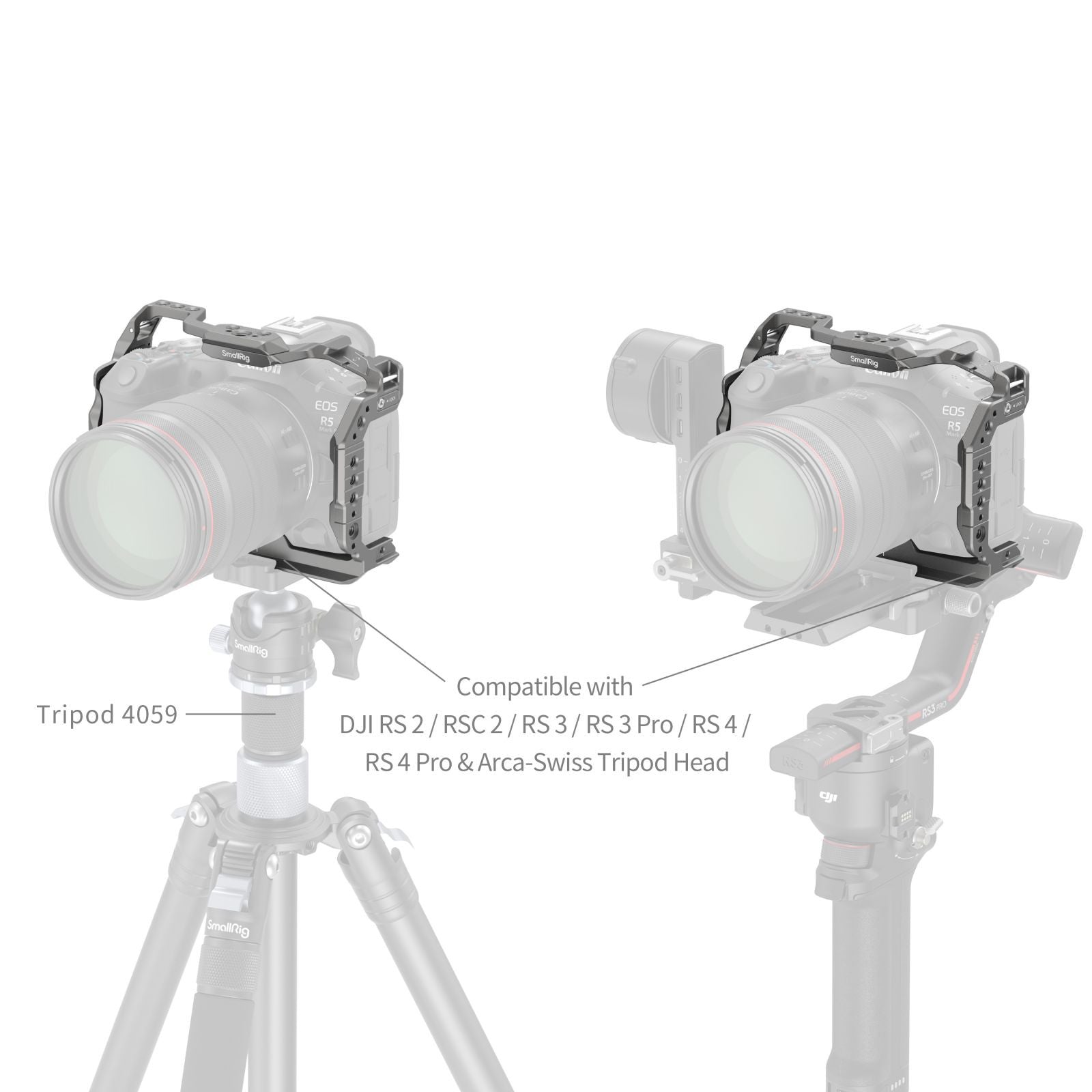 SmallRig HawkLock Quick Release Cage for Canon R5 Mark II 