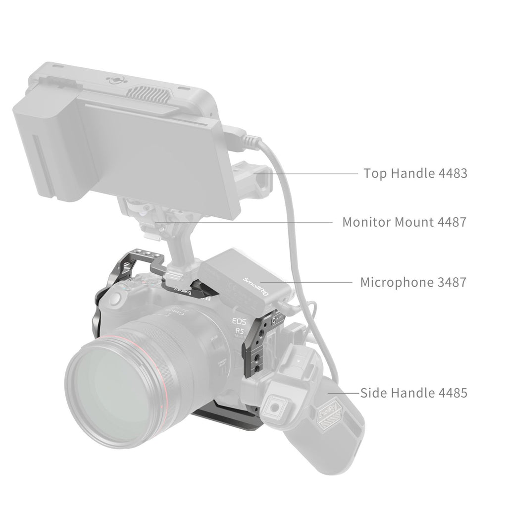 SmallRig HawkLock Quick Release Cage for Canon R5 Mark II 