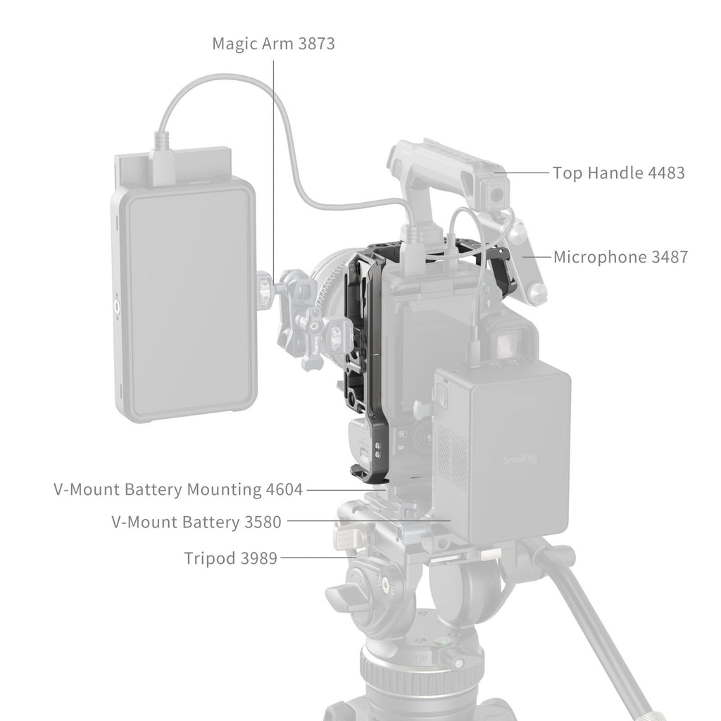 SmallRig HawkLock Quick Release Cage for Canon R5 Mark II 