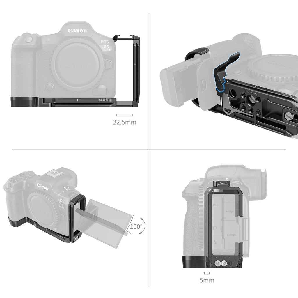 SmallRig L-Shape Mount Plate for Canon R5 Mark II