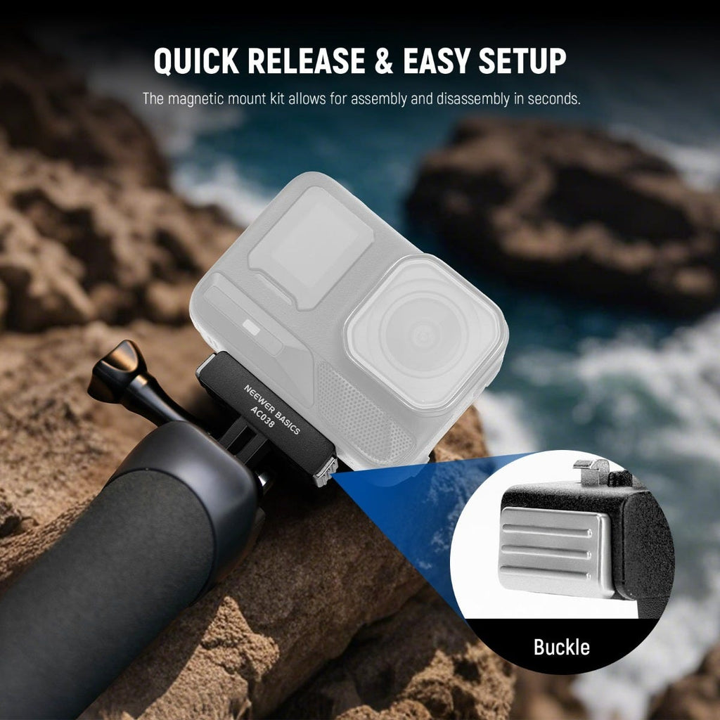 NEEWER AC038 Magnetic Quick Release Mount Adapter for Insta360 Ace