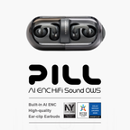 MOONDROP Pill OWS Open-Ear ENC Wireless Earbuds (Black)