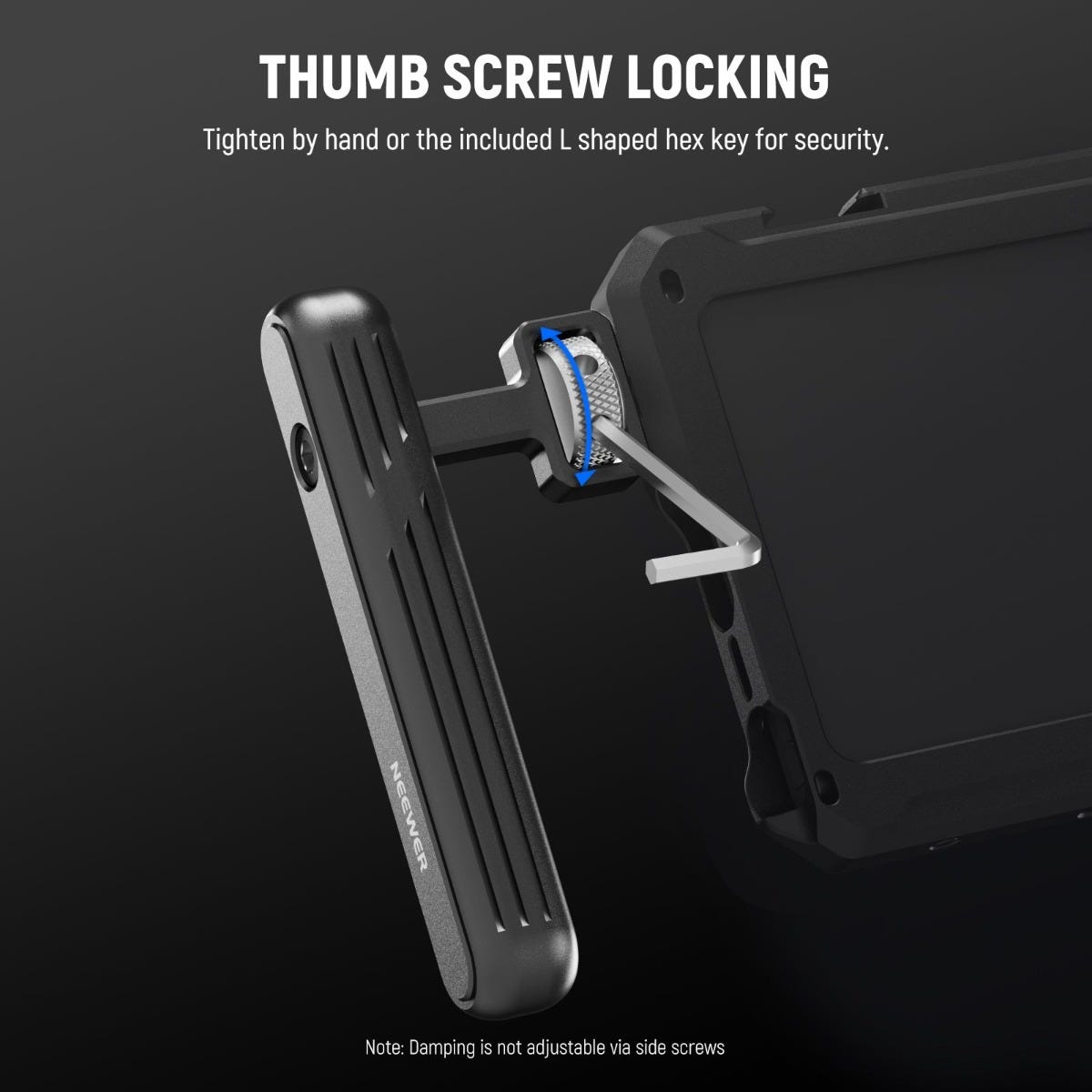 NEEWER PA-027 Rotatable Side Handle/Top Handle for Phone Cage - 2 Pack
