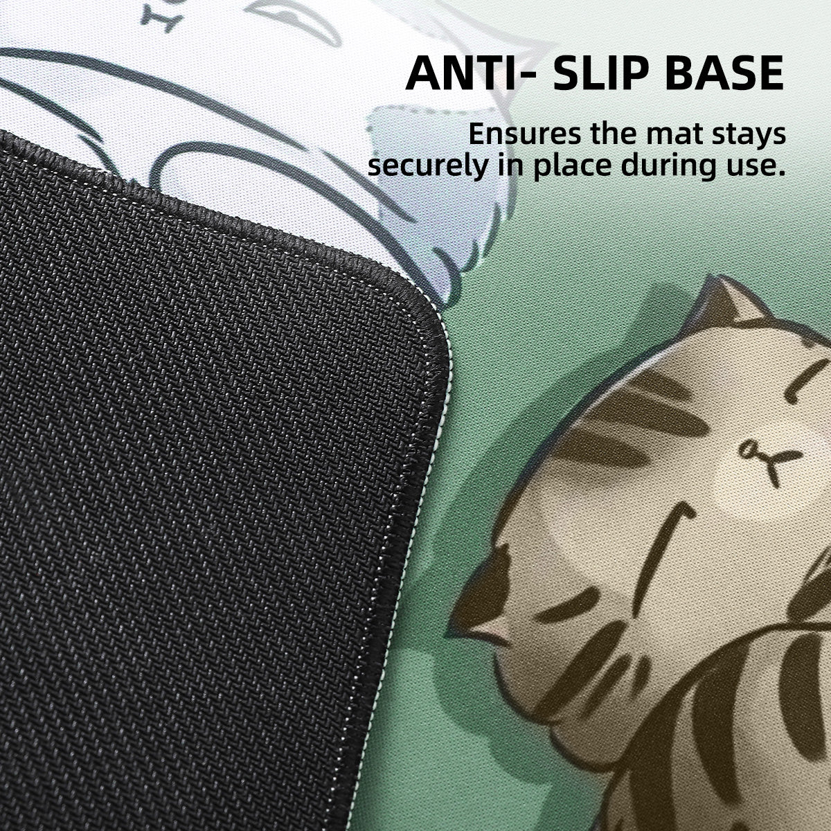 YUNZII Keynovo Desk Mat 900x400x3mm (Sleeping Cat)