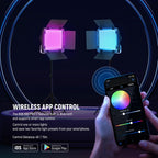NEEWER RGB660 PRO II LED Video Light with Stand - 2 Pack