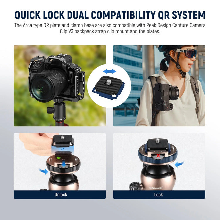 NEEWER GM32 40mm Low Profile Ball Head 