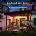NEEWER 15m Smart RGB LED Outdoor String Lights