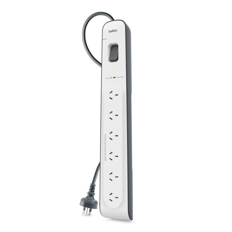 Belkin BSV603 6-Outlet 2-Meter Surge Protection Power Board