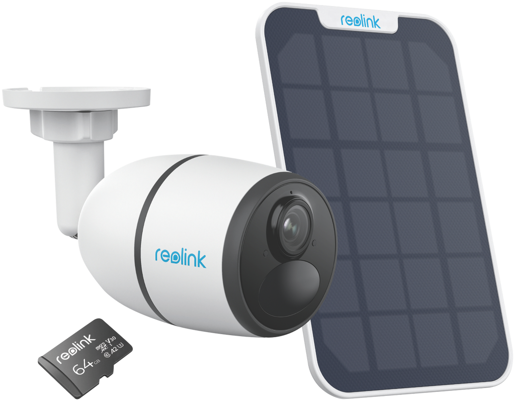 Reolink Go Plus 2K 4G LTE Wireless Security Camera (Solar Panel, 64GB SD Card)
