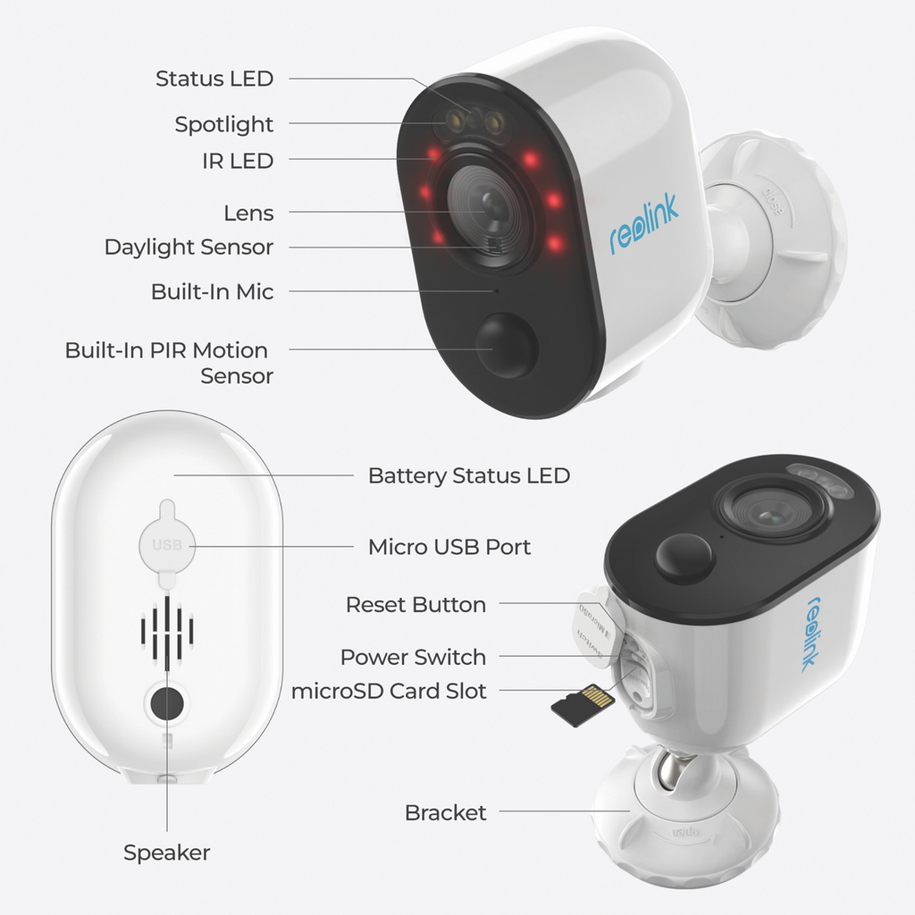 Reolink Argus 3E Security Camera (2 Pack)