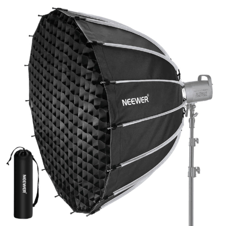 NEEWER 120cm Deep Parabolic Quick Release Softbox with Honeycomb Grid