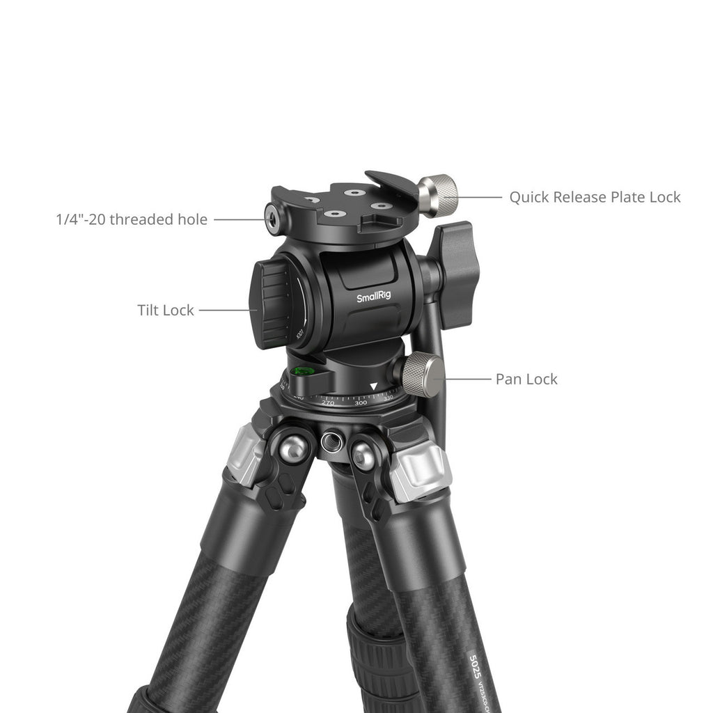 SmallRig Heavy Duty Carbon Fiber Tabletop Tripod Kit 5025 