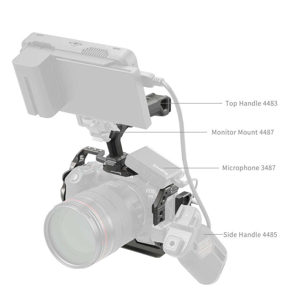 SmallRig HawkLock Quick Release Cage Kit for Canon R5 Mark II