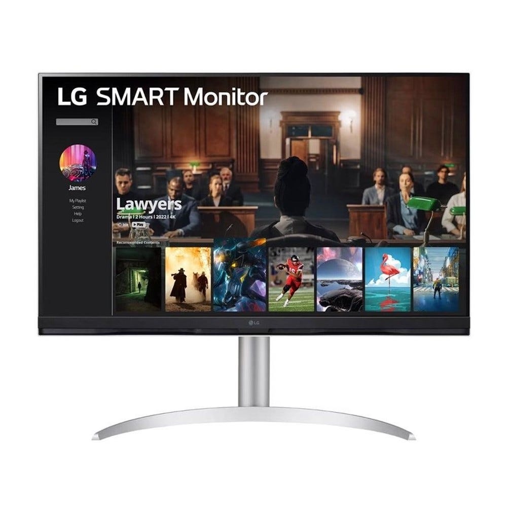 LG MyView 32SQ730S-W 31.5" 4K UHD Smart Monitor with webOS & 65W USB-C Docking