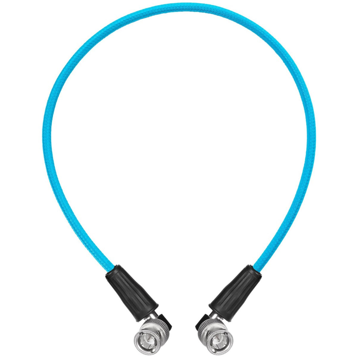 Kondor Blue 12G SDI Right Angle Cable for 4K 60p Camera Monitors and Transmitters - 55 cm
