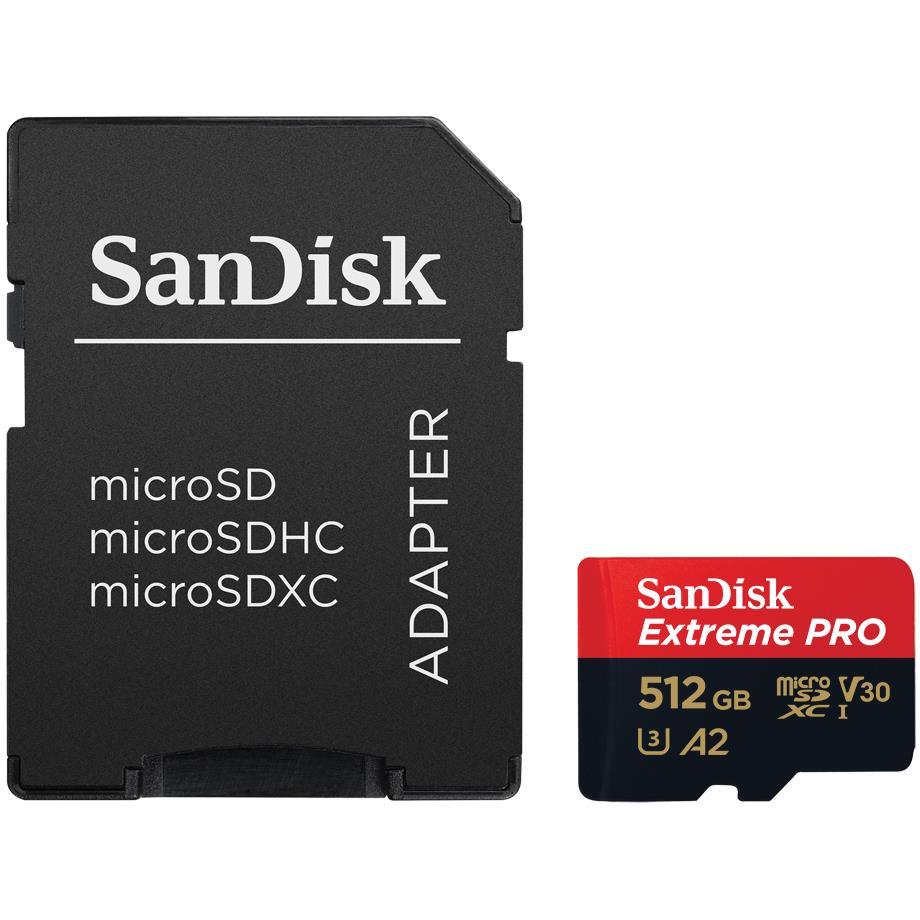 SanDisk Extreme PRO microSDXC 512GB 200MB/s Memory Card