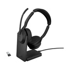 Jabra Evolve2 55 MS USB-A Stereo Bluetooth Headset with Charging Stand