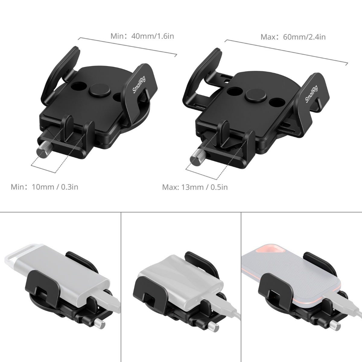 SmallRig Universal Mounting Clamp for External SSD 5196B