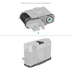 SmallRig L-shaped Mount Plate with Silicone Handle for FUJIFILM X half (Charcoal Silver) 5217