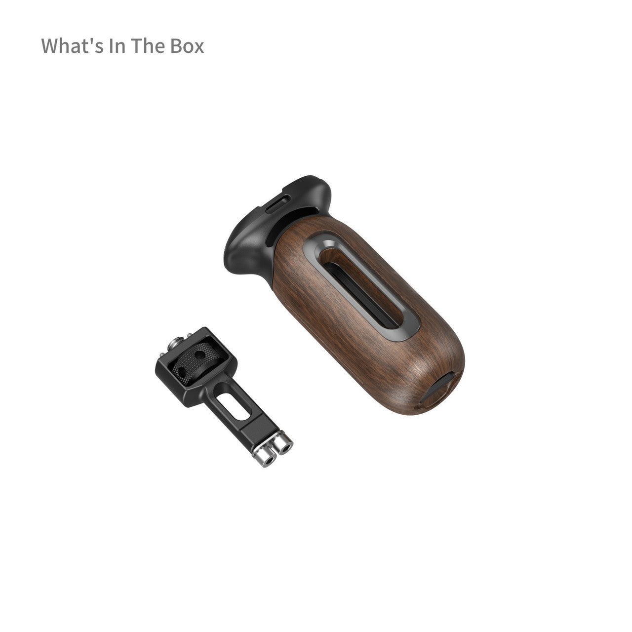 SmallRig Wooden Side Handle with Two-in-One Locating Screw 5238