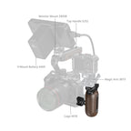 SmallRig Wooden Side Handle with Two-in-One Locating Screw 5238