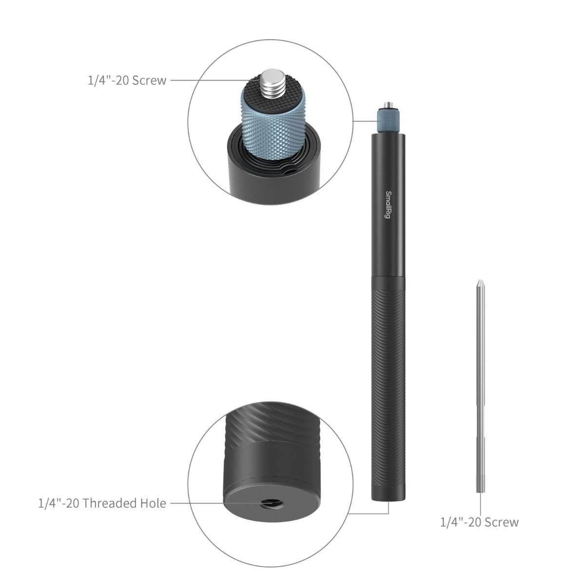 SmallRig Selfie Stick for Action Cameras (150cm / 59in) 5270