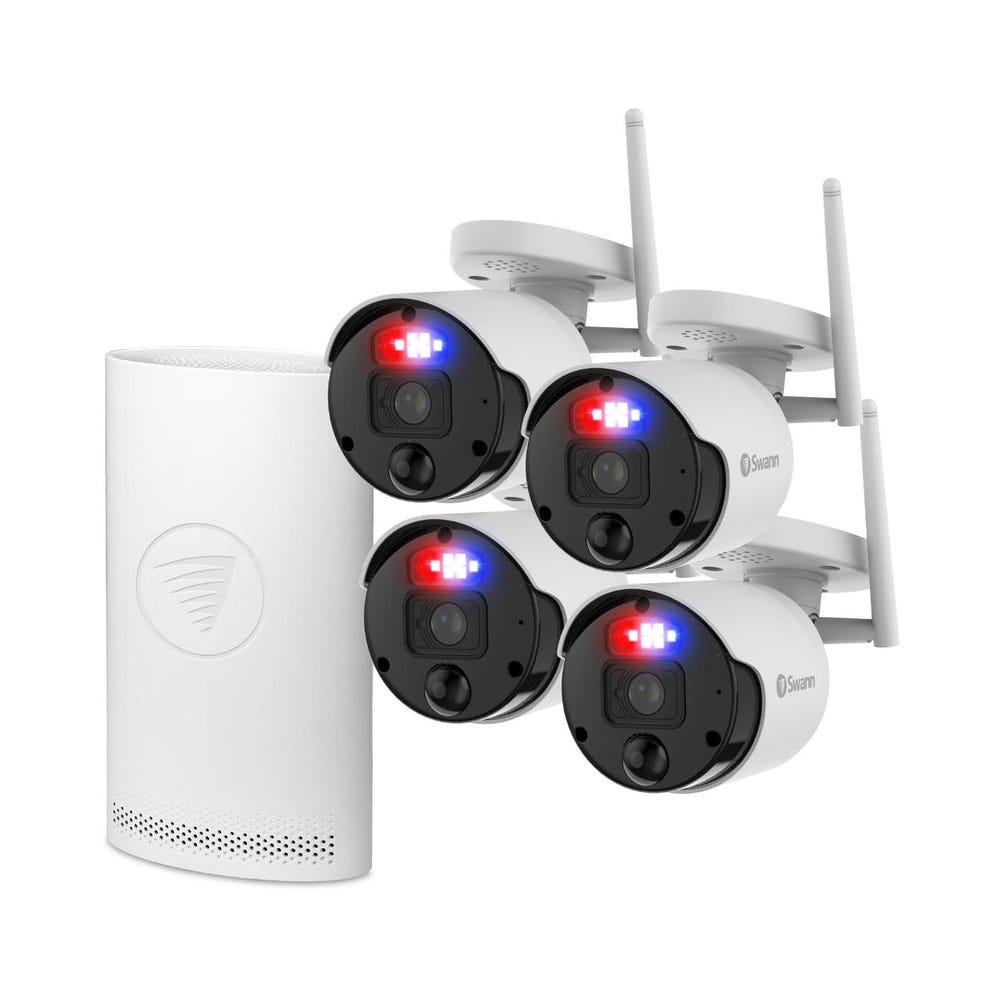 Swann SecureAlert 4 Camera 4 Channel 4K Wi-Fi NVR Security System