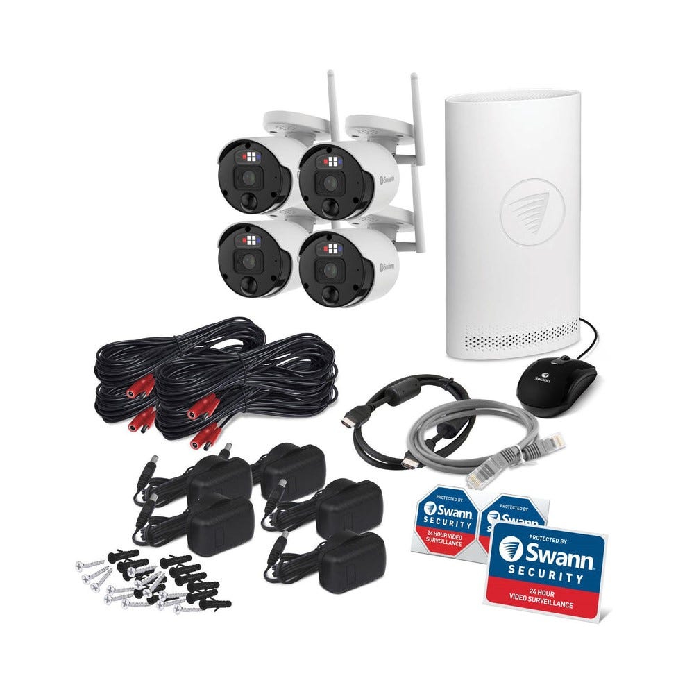 Swann SecureAlert 4 Camera 4 Channel 4K Wi-Fi NVR Security System