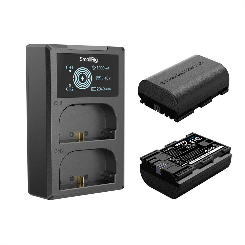 SmallRig Camera Battery and Charger Kit for Canon LP-E6P 5409