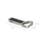 SmallRig Baseplate with Airtag Slot for Sony Alpha 7C II / Alpha 7CR (Silver) 5482
