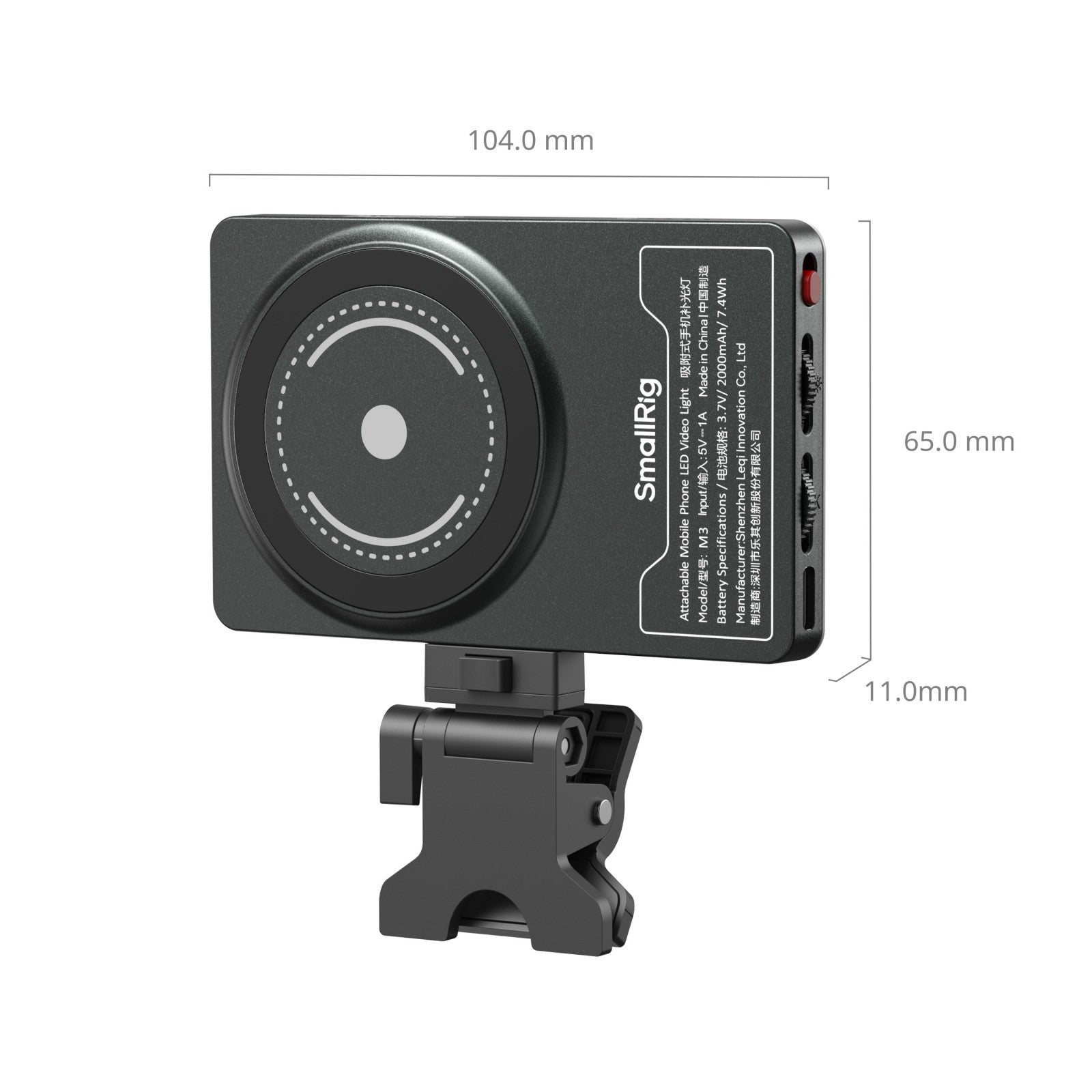 SmallRig M3 Attachable Mobile Phone LED Video Light (Ink Blue) 5505