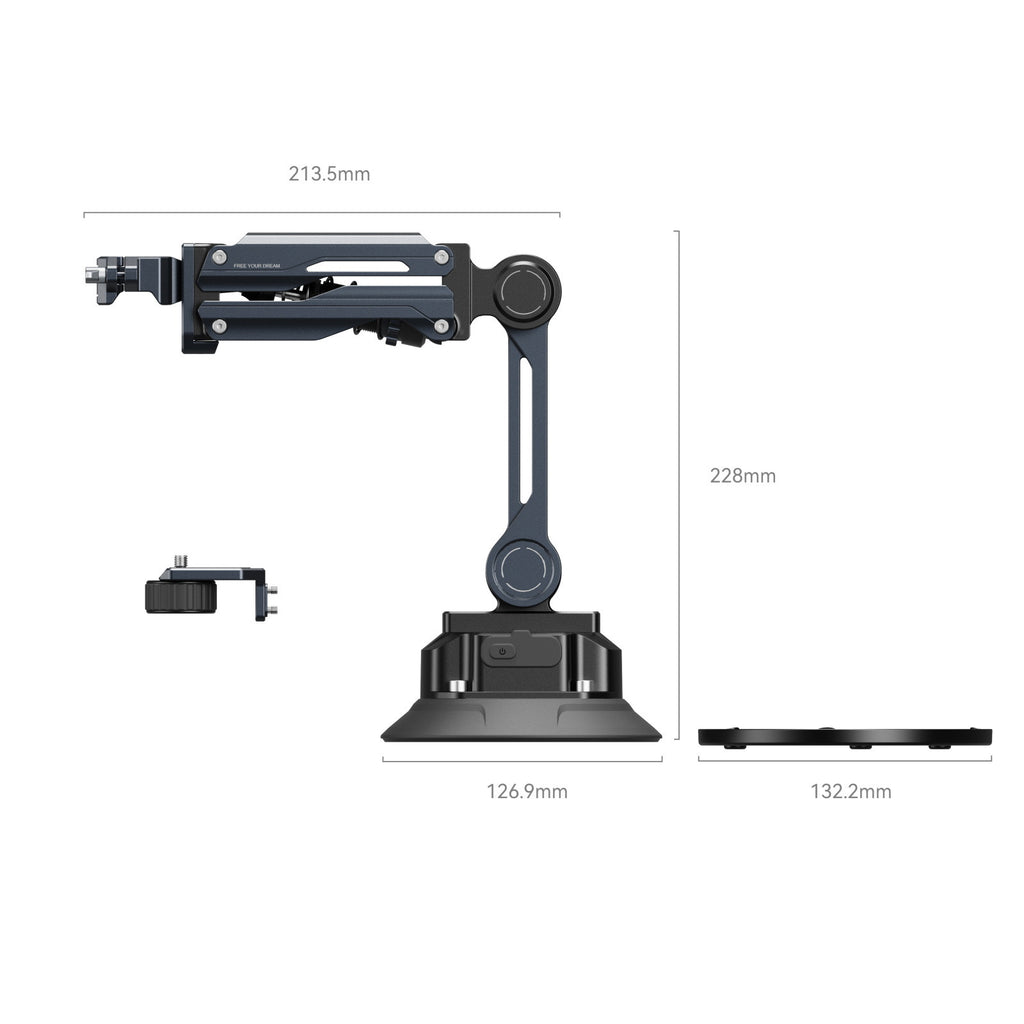 SmallRig Shock Absorber Support with Electronic Suction Cup for DJI Osmo