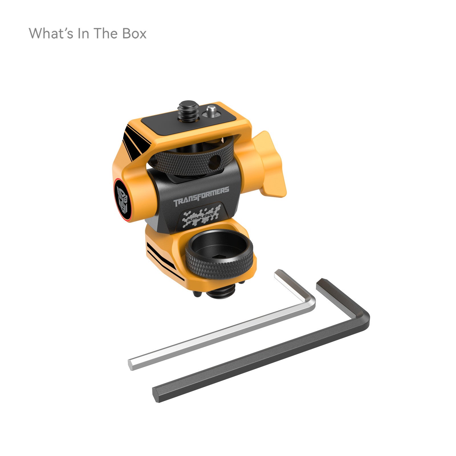 SmallRig Adjustable Monitor Support Compatible with ARRI 3/8''-16 Screws (BumbleBee
