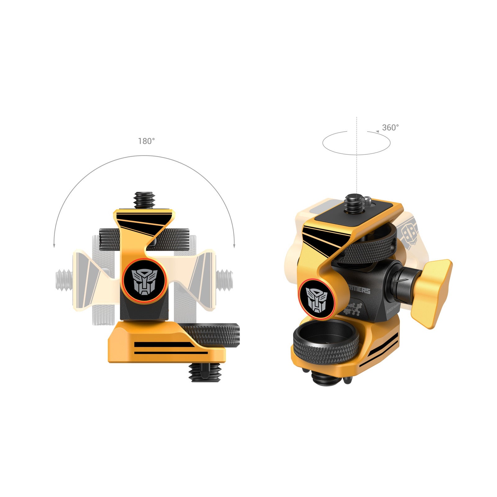 SmallRig Adjustable Monitor Support Compatible with ARRI 3/8''-16 Screws (BumbleBee