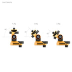 SmallRig Adjustable Monitor Support Compatible with ARRI 3/8''-16 Screws (BumbleBee