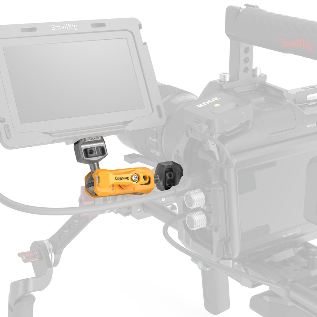 SmallRig Magic Arm Support with Dual Ball Heads (1/4-20 Screws) (BumbleBee Edition) 