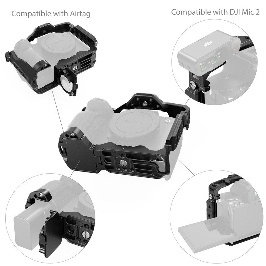 SmallRig Cage with Airtag Slot for Sony Alpha 7R V / 7 IV / 7S III / 1 / 7R IV 5583