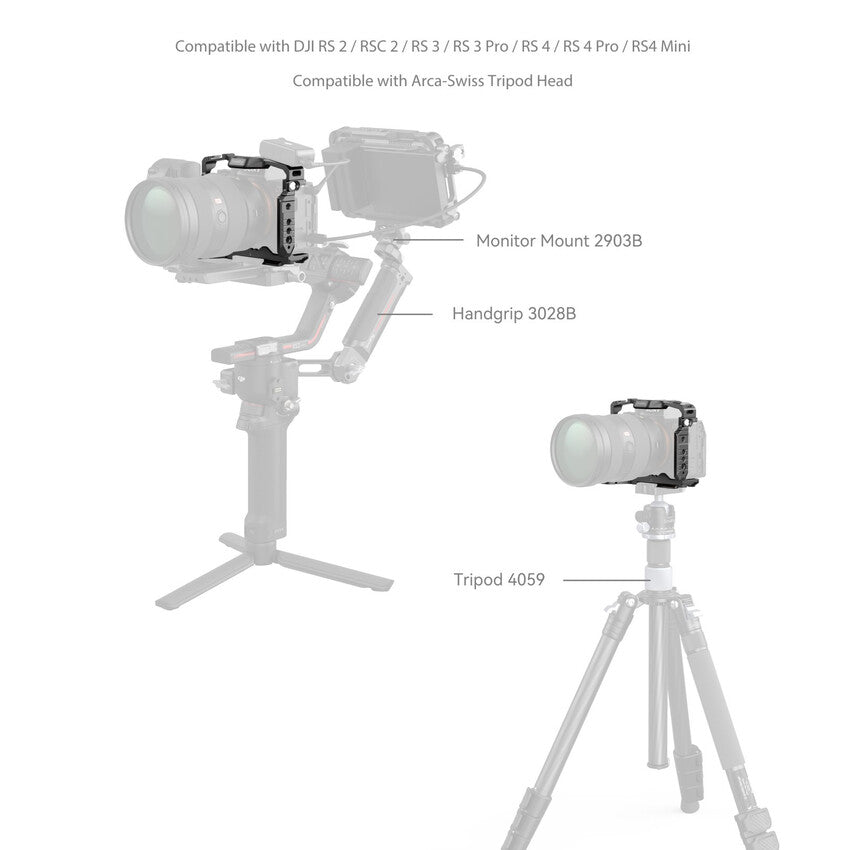 SmallRig Cage with Airtag Slot for Sony Alpha 7R V / 7 IV / 7S III / 1 / 7R IV 5583