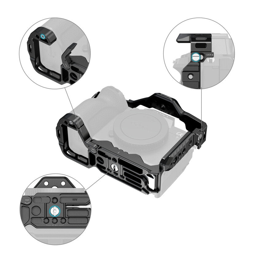 SmallRig HawkLock Cage Kit for Sony Alpha 7R V / 7 IV / 7S III (Advanced Edition) 5599