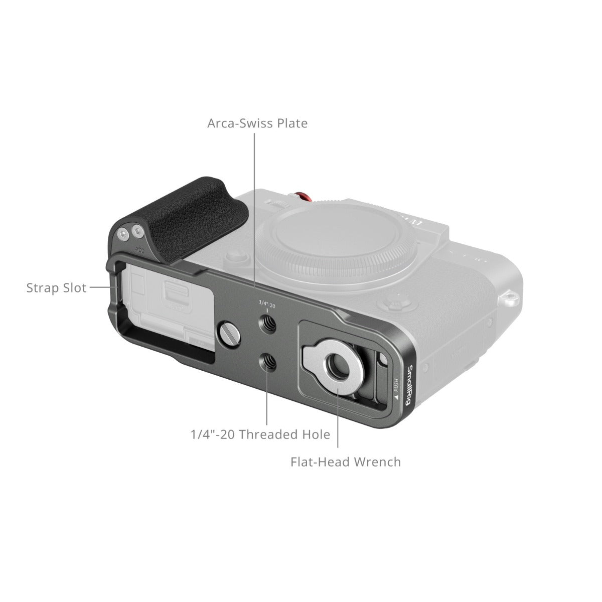 SmallRig L-Shaped Mount Plate with Silicone Handle 5665