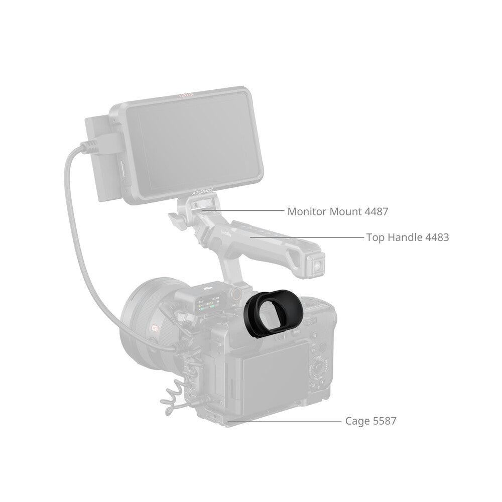 SmallRig Horizontal-to-Vertical Camera Viewfinder Eyecup for Sony FX2