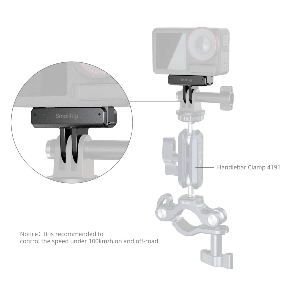 SmallRig Quick Release Mount Adapter for DJI Osmo 360 / Action 5 Pro / 4 / 3 5813
