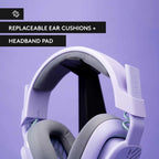 Logitech G ASTRO A10 Gen 2 Wired Gaming Headset for PC (Lilac)