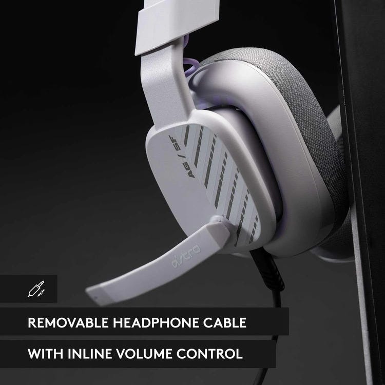 Logitech G ASTRO A10 Gen 2 Wired Gaming Headset for PC (Grey)